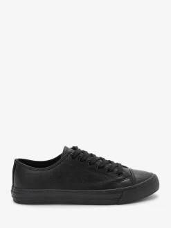 Next Extra Wide Fit Patent Baseball Trainers Black Sale