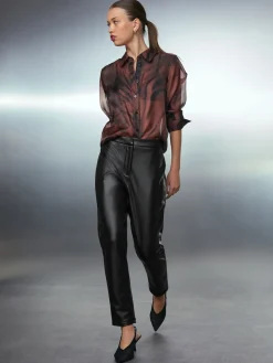 Next Black Faux Leather Skinny Fit Trousers Sale