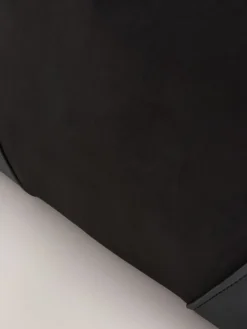 Next Black Faux Suede Mix Charm Shoulder Bag Outlet