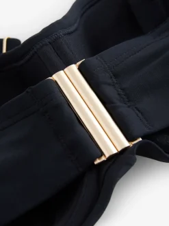 Next F-K Twist Bandeau Wired Bikini Top Black Discount