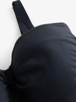 Next F-K Twist Bandeau Wired Bikini Top Black Discount