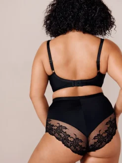 Next F-K Ultimate Comfort Cup Padded Strap Non Pad Non Wired Bra with Side Support Black Hot