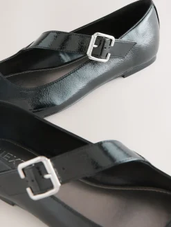 Next Forever Comfort® Asymmetric Mary Jane Shoes Black Clearance