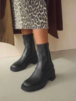 Next Black Forever Comfort® Chunky Sock Ankle Boots Online