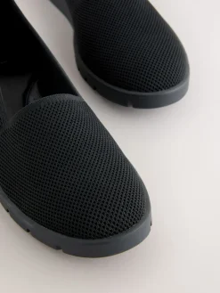 Next Black Forever Comfort® Knitted Slip On Shoes Sale