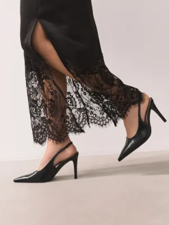 Next Forever Comfort® Point Toe Slingback Heels Black Sale