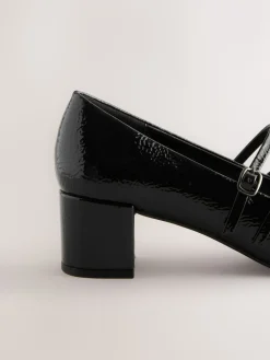Next Forever Comfort® Round Toe Mary Jane Block Heels Black Best