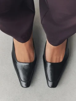 Next Forever Comfort® Square Toe Slingback Heels Black Outlet