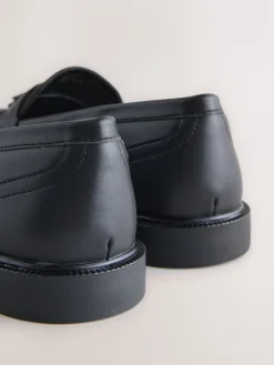 Next Black Forever Comfort Tassel Round Toe Loafers Hot