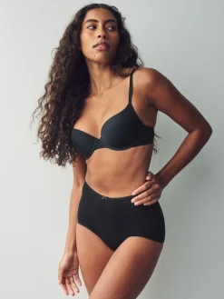 Next Black Full Brief Cotton Rich Knickers 5 Pack Outlet