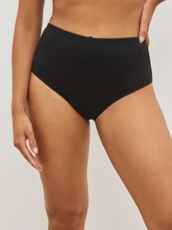 Next Black Full Brief Medium Flow Cotton Period Knickers Hot