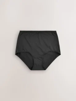 Next Full Brief Microfibre Knickers 7 Pack Black Sale