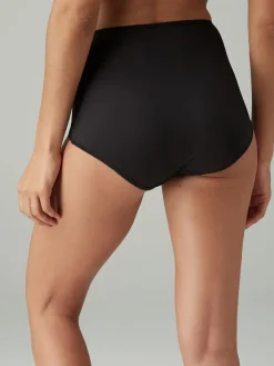 Next Full Brief Microfibre Knickers 5 Pack Black Sale