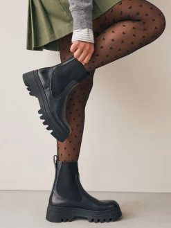 Next Black Heart Argyle Pattern Tights 1 Pack New