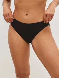 Next Black High Leg Medium Flow Cotton Period Knickers Outlet