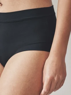 Next High Waist Ultimate Comfort Knickers 2 Pack Black