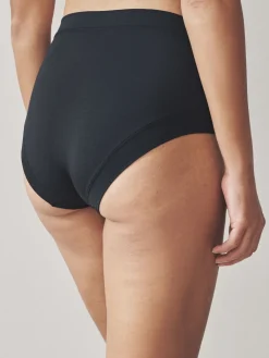 Next High Waist Ultimate Comfort Knickers 2 Pack Black