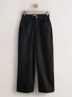 Next Black Hourglass High Rise Palazzo Wide Leg Jeans Best