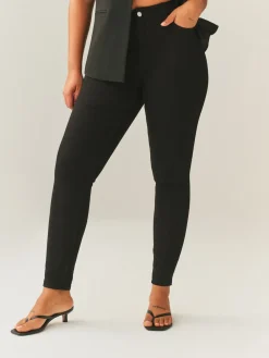 Next Hourglass Mid Rise Skinny Jeans Black Discount
