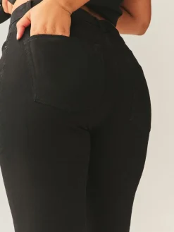 Next Hourglass Mid Rise Skinny Jeans Black Discount