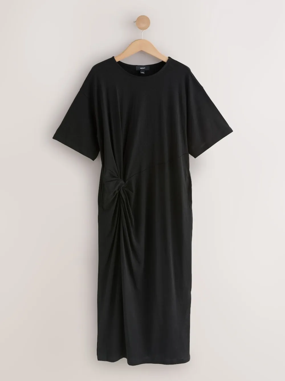 Next Jersey Twist T-Shirt Summer Dress Black Hot