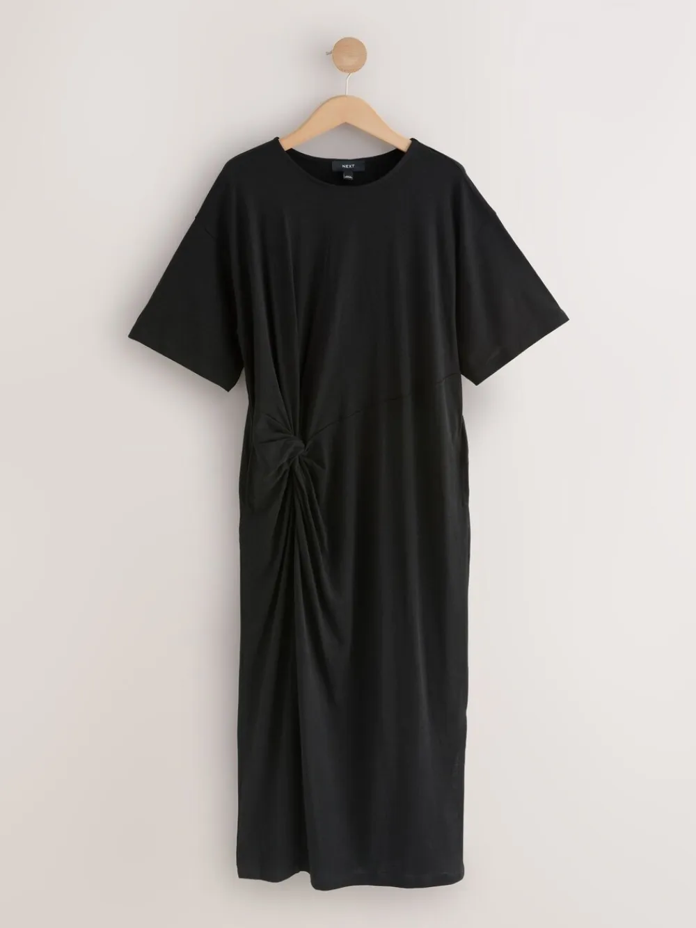 Next Jersey Twist T-Shirt Summer Dress Black Hot