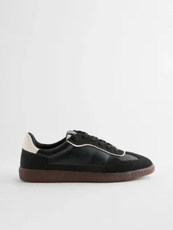 Next Black Lace-Up Trainers Hot