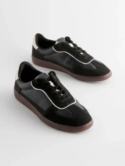 Next Black Lace-Up Trainers Hot