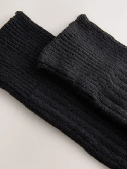 Next Longline Slouchy Socks 1 Pack Black New