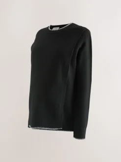 Next Black Maternity Knitted Nursing Jumper Sale