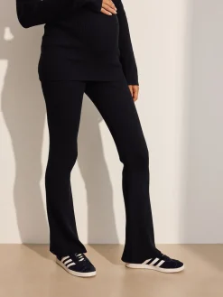 Next Black Maternity Knitted Trousers