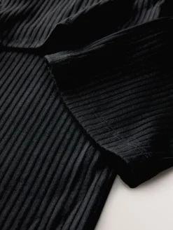 Next Maternity Long Sleeve Nursing Shelf Dress Black Best