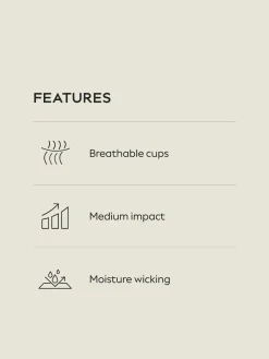 Next Medium Impact Strappy Back Sports Bra Black Online