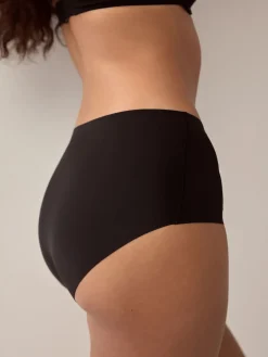 Next Midi No VPL Comfort Knickers 3 Pack Black Discount