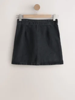 Next Mini Denim Skirt Black Sale