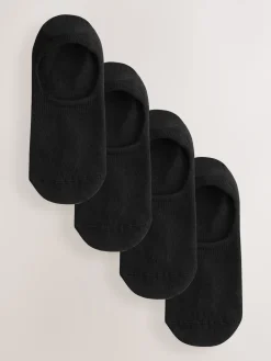 Next Modal Invisible Socks 4 Pack Black Best