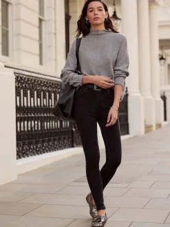 Next N. Premium Authentic Blend Skinny Jeans Black