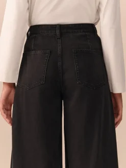 Next N. Premium Palazzo Wide Leg Jeans Black Sale