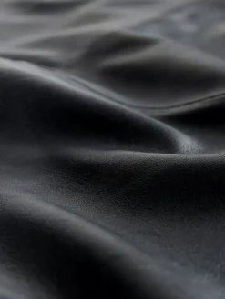 Next N. Premium Real Leather Skirt Black Hot