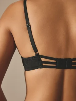 Next Non Pad Balcony A-E Lace Bra Black Hot