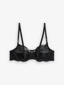 Next Non Pad Balcony A-E Lace Bra Black Hot