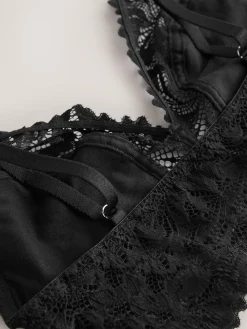 Next Non Pad Non Wire Lace Ultimate Comfort Bra Black Clearance