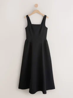 Next Occasion Cinched Waist Maxi Dress Black Best