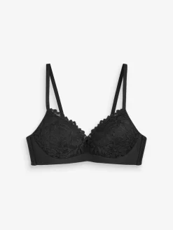 Next Black Pad Non Wire Lace Ultimate Comfort Bra Clearance