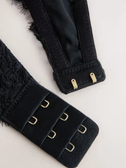 Next Pad Plunge A-E Lace Bra Black Clearance