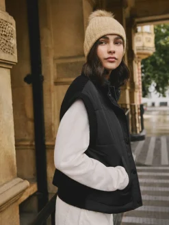 Next Black Padded Gilet Outlet