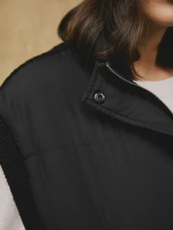 Next Black Padded Gilet Outlet