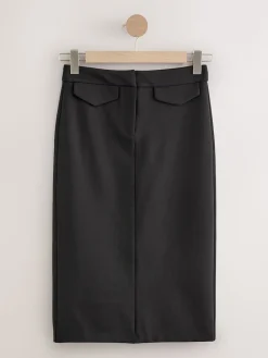 Next Ponte Pencil Skirt Black Hot