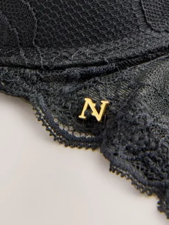 Next Black Push Up Pad Plunge A-D Wow Triple Boost Lace Multiway Bra Sale