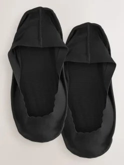 Next Scallop Edge Sheer Invisible Socks 2 Pack Black Best